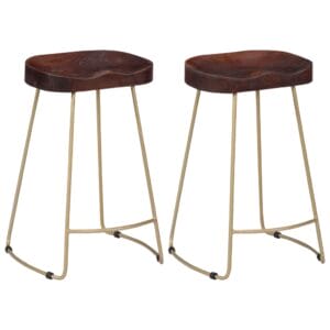 Gavin Bar Stools 2 pcs 45x40x62 cm Solid Mango Wood
