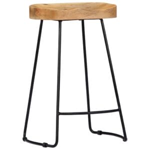 Gavin Bar Stools 2 pcs 45x40x62 cm Solid Mango Wood