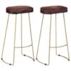 Gavin Bar Stools 2 pcs 45x40x78 cm Solid Mango Wood