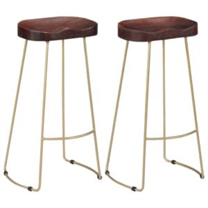 Gavin Bar Stools 2 pcs 45x40x78 cm Solid Mango Wood