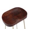 Gavin Bar Stools 2 pcs 45x40x78 cm Solid Mango Wood