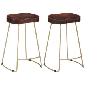 Gavin Bar Stools 2 pcs 46x38x52 cm Solid Mango Wood