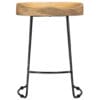 Gavin Bar Stools 2 pcs 46x38x52 cm Solid Mango Wood