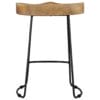 Gavin Bar Stools 2 pcs 46x38x52 cm Solid Mango Wood