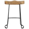 Gavin Bar Stools 2 pcs 46x38x52 cm Solid Mango Wood
