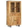 Highboard Solid Mango Wood 95x45x185 cm