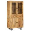 Highboard Solid Mango Wood 95x45x185 cm