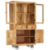 Highboard Solid Mango Wood 95x45x185 cm