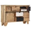 Sideboard 140x38x90 cm Solid Mango Wood