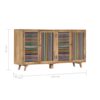 Sideboard 150x30x75 cm Solid Mango Wood