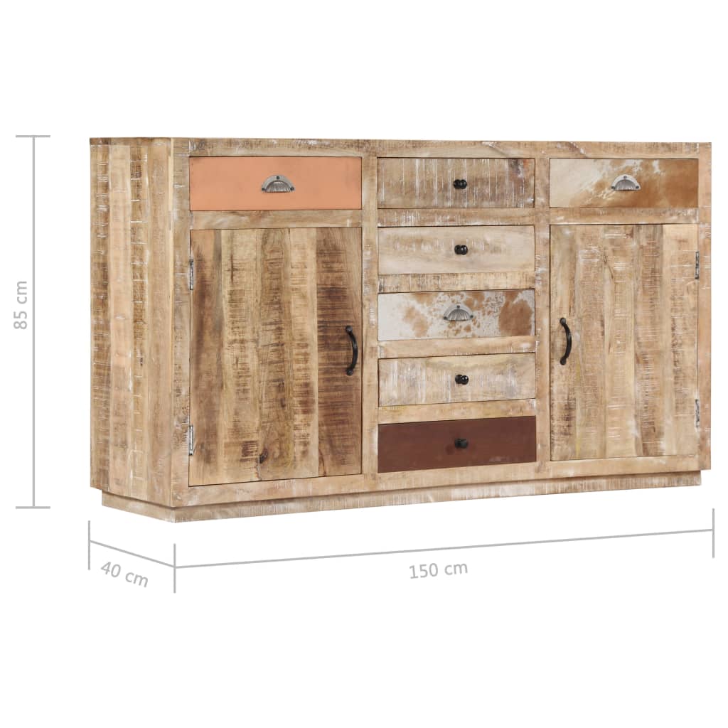 Sideboard 150x40x85 cm Solid Mango Wood