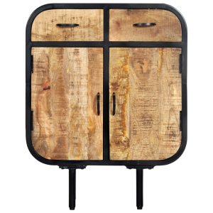 Sideboard 60x30x75 cm Solid Mango Wood and Iron