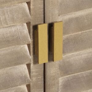 Sideboard 80x35x80 cm Solid Mango Wood and Cast Iron