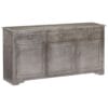 Sideboard Grey 160x40x80 cm Solid Mango Wood