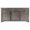 Sideboard Grey 160x40x80 cm Solid Mango Wood