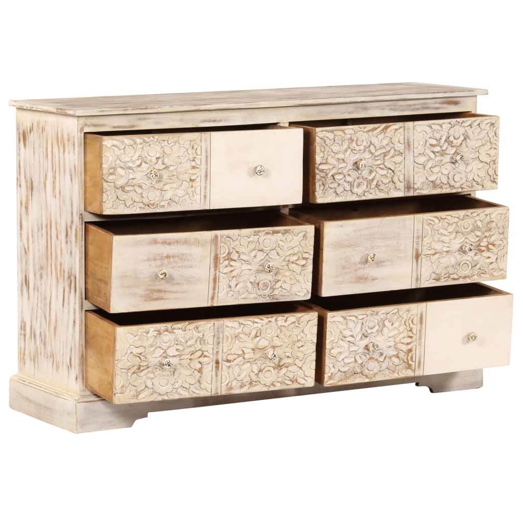 Sideboard Solid Mango Wood 120x40x80 cm