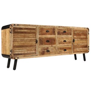 Sideboard Solid Mango Wood 200x40x80 cm