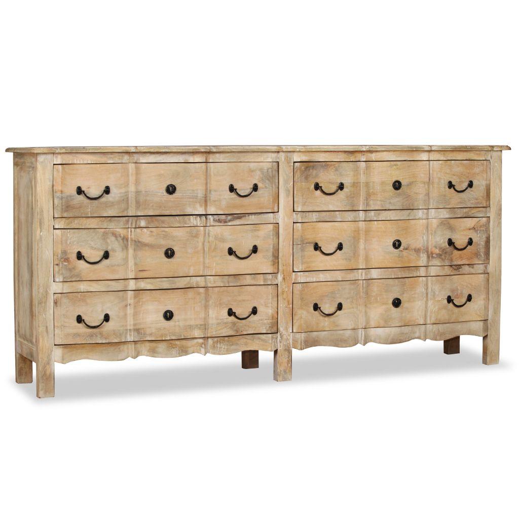 Sideboard Solid Mango Wood 200x40x90 cm
