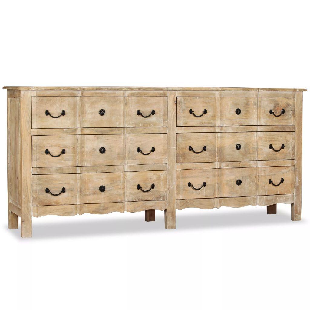 Sideboard Solid Mango Wood 200x40x90 cm