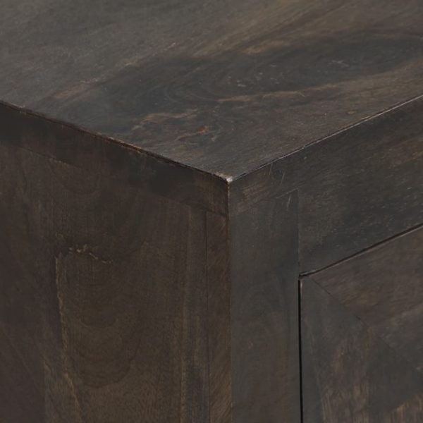 Sideboard Black Washed Mango Wood 60x30x76cm