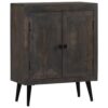 Sideboard Black Washed Mango Wood 60x30x76cm
