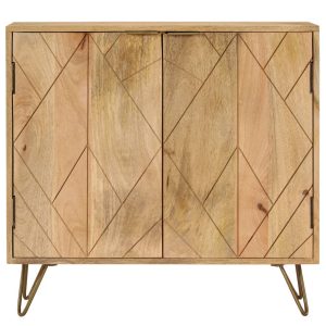 Sideboard Solid Mango Wood 80x30x75 cm