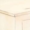 Sideboard White 160x40x80 cm Solid Mango Wood