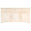 Sideboard White 160x40x80 cm Solid Mango Wood