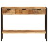 Sideboard with 3 Drawers 110x35x75 cm Solid Mango Wood