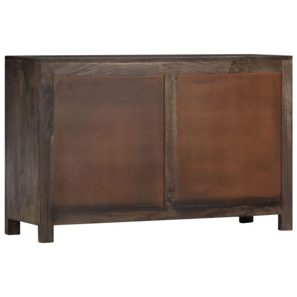 Sideboard With Carved Design 110X35X70 Cm Solid Mango Wood