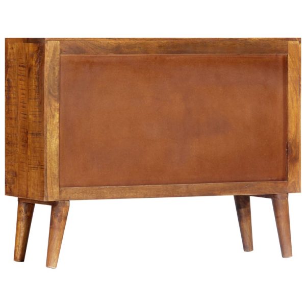 Sideboard With Printed Pattern 90X30X70 Cm Solid Mango Wood