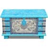 Storage Chest Blue Mango Wood 80x40x45 cm