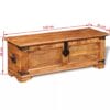 Storage Chest Rough Mango Wood