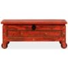Storage Chest Solid Mango Wood 101x39x42 cm Red