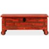 Storage Chest Solid Mango Wood 101x39x42 cm Red