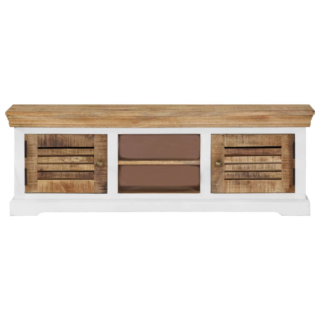 TV Cabinet 118x30x40 cm Solid Mango Wood