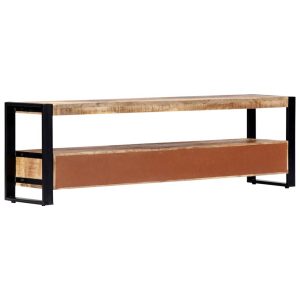 Industrial Wide TV Cabinet 150x30x45 cm Solid Mango Wood