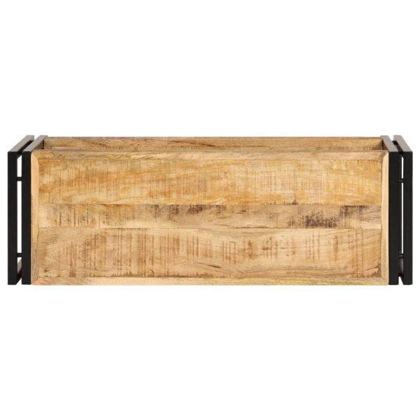 Industrial Tv Cabinet 90X30X40 Cm Solid Mango Wood