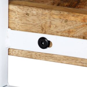 Industrial TV Cabinet 90x30x40cm Solid Mango Wood