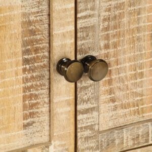 TV Cabinet Rough Mango Wood 118x30x40 cm