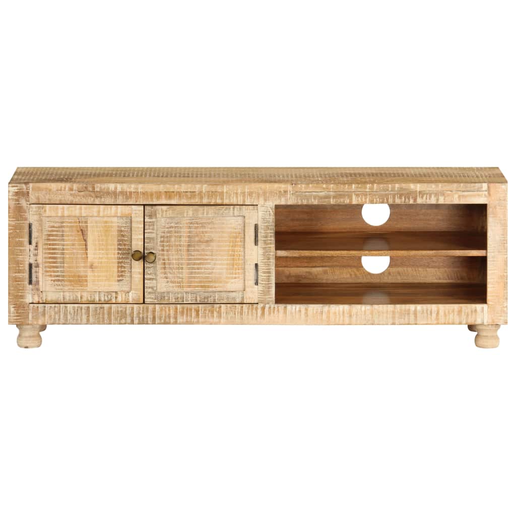 TV Cabinet Rough Mango Wood 118x30x40 cm