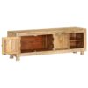 TV Cabinet Rough Mango Wood 118x30x40 cm