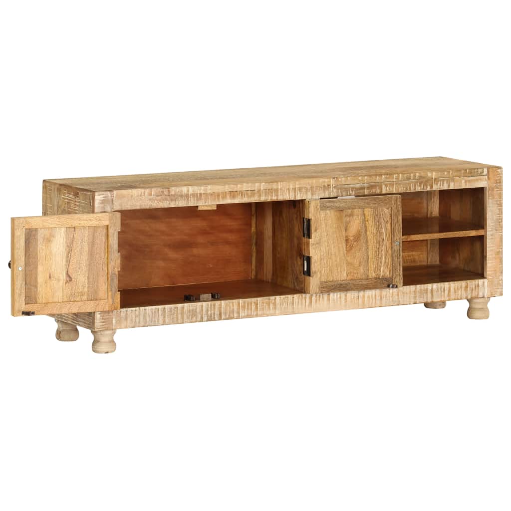 TV Cabinet Rough Mango Wood 118x30x40 cm