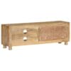 TV Cabinet Rough Mango Wood 118x30x40 cm