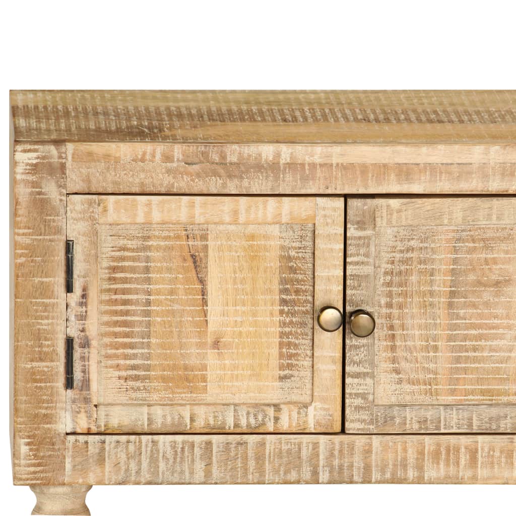 TV Cabinet Rough Mango Wood 118x30x40 cm