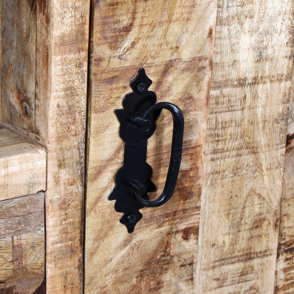 Industrial TV Cabinet Rough Mango Wood 120x30x50 cm