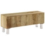 TV Cabinet Solid Mango Wood 118x30x45 cm 7