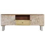 Artisan TV Cabinet Solid Mango Wood 118x30x45 cm 6