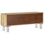 Artisan TV Cabinet Solid Mango Wood 118x30x45 cm 7