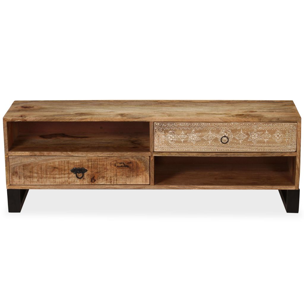 TV Cabinet Solid Mango Wood 120x30x40 cm